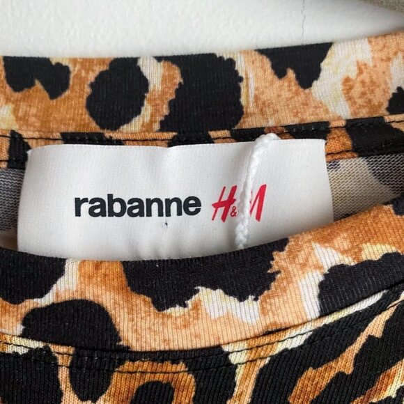 Paco Rabanne Spellout Animal Print T  Shirt NEW M - Picture 8 of 9